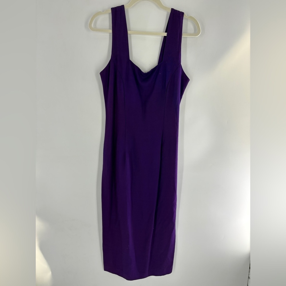 Elegant Purple Sleeveless Dress